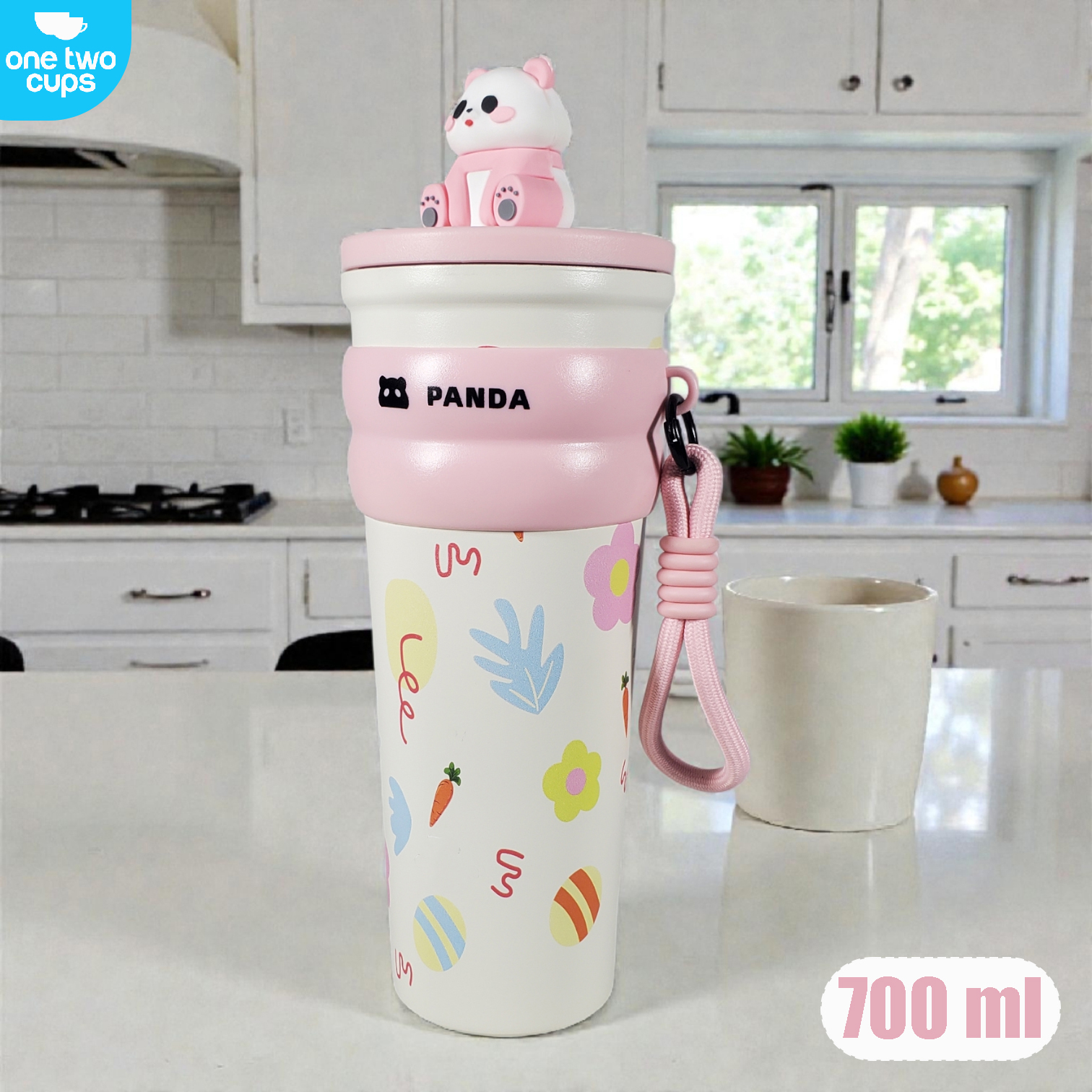One Two Cups Botol Minum Tumbler Air Panas Dingin with Straw 700ml - KM-177 Gambar produk One Two Cups Botol Minum Tumbler Air Panas Dingin with Straw 700ml - KM-177 - 1