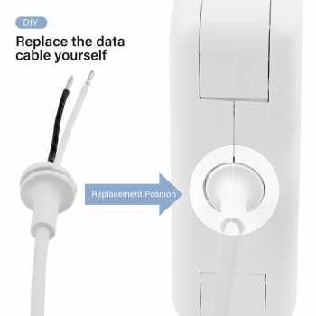 Gambar produk TOBO Kabel Chager Magsafe 2 T-Type Replacement Cable Macbook Air/Pro 45W - AO30 - 1
