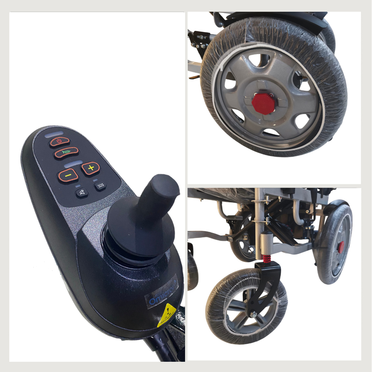TaffOmicron Kursi Roda Elektrik Lipat Wheelchair Hand Controller 250W - TW-100W Gambar produk TaffOmicron Kursi Roda Elektrik Lipat Wheelchair Hand Controller 250W - TW-100W - 3