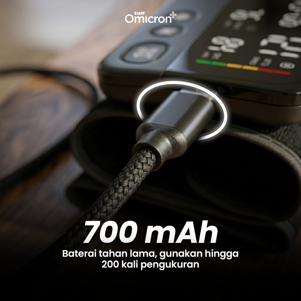 TaffOmicron Tensimeter Digital Pengukur Tekanan Darah Battery Power - YK-BPA1L Gambar produk TaffOmicron Tensimeter Digital Pengukur Tekanan Darah Battery Power - YK-BPA1L - 5