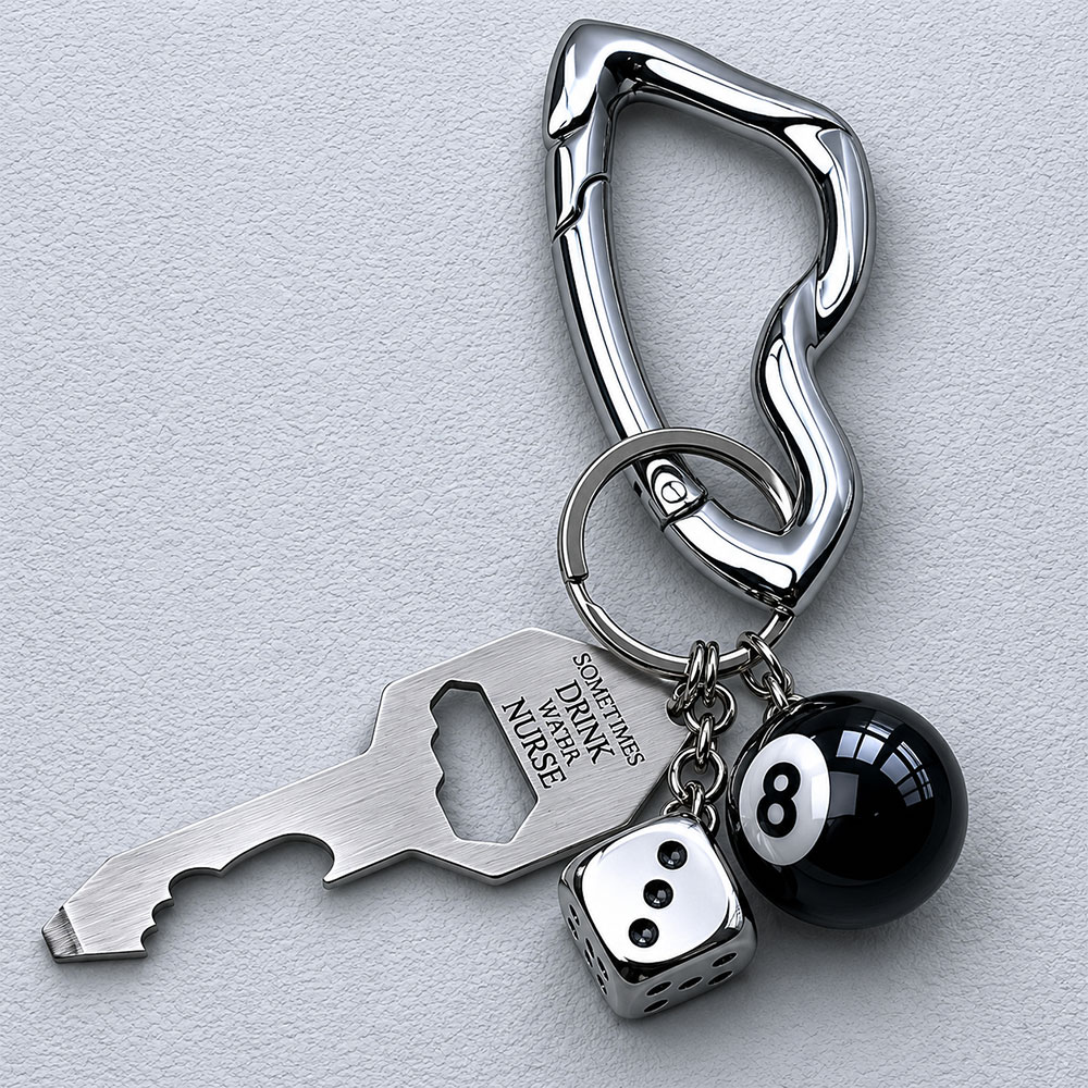 MORWLAT Carbiner Keychain Gantungan Kunci Y2K Skena Battle Axe Alloy - GB6700 Gambar produk MORWLAT Carbiner Keychain Gantungan Kunci Y2K Skena Battle Axe Alloy - GB6700 - 3