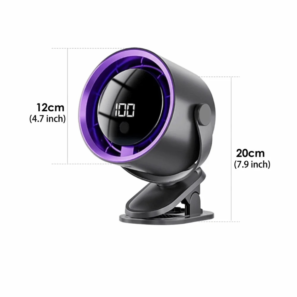 TINSOL Kipas Angin Klip Digital Display Rechargeable Clip Fan 1200mAh - JMF-10 Gambar produk TINSOL Kipas Angin Klip Digital Display Rechargeable Clip Fan 1200mAh - JMF-10 - Kemasan