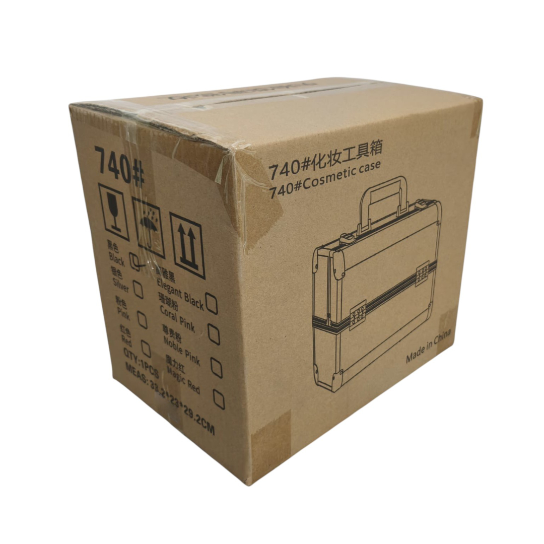 VOJUD Tas Koper Kosmetik Make Up Beauty Salon Storage Box 32cm - H740 Gambar produk VOJUD Tas Koper Kosmetik Make Up Beauty Salon Storage Box 32cm - H740 - Kemasan
