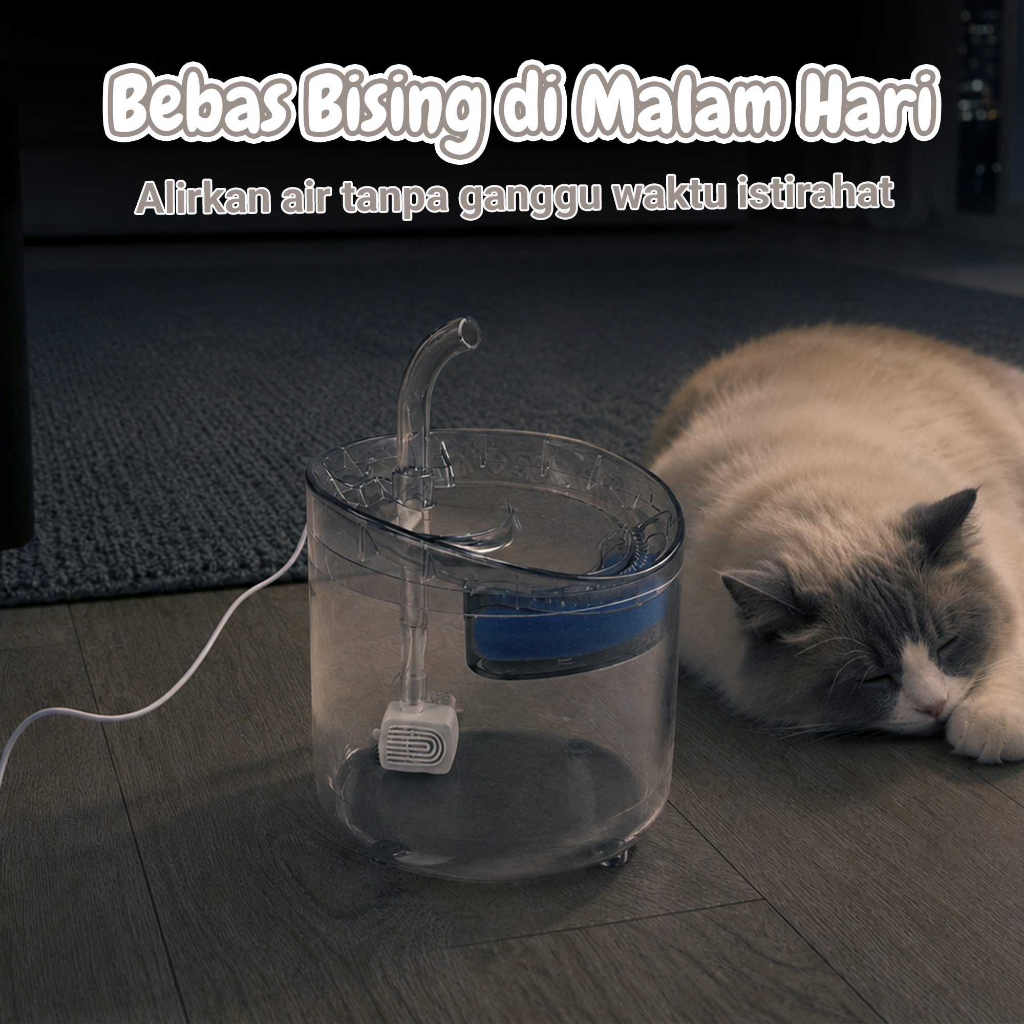 COKIAS Water Dispenser Fountain Tempat Minum Anjing Kucing - WF060 Gambar produk COKIAS Water Dispenser Fountain Tempat Minum Anjing Kucing - WF060 - 5