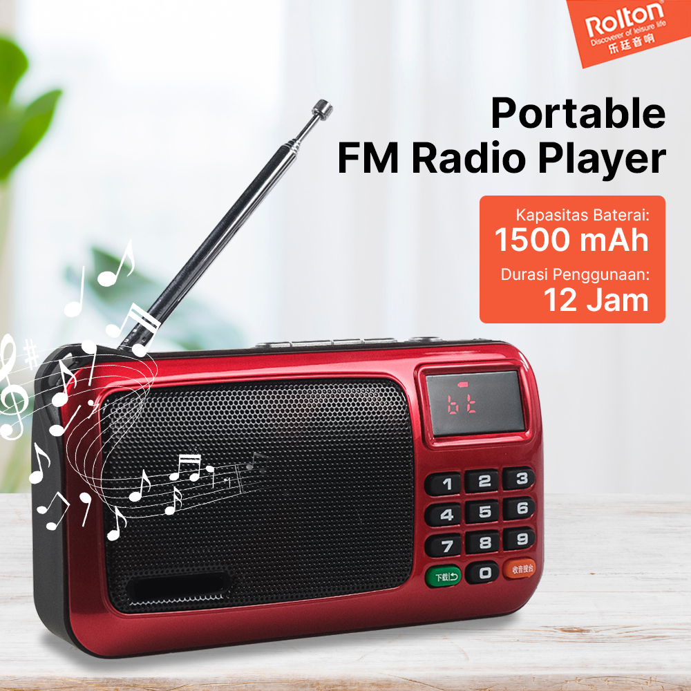 Rolton W405 Portable FM Radio Player TF Card - W405 Gambar produk Rolton W405 Portable FM Radio Player TF Card - W405 - Utama