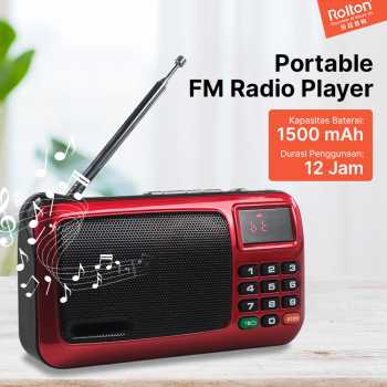 Gambar produk Rolton W405 Portable FM Radio Player TF Card - W405