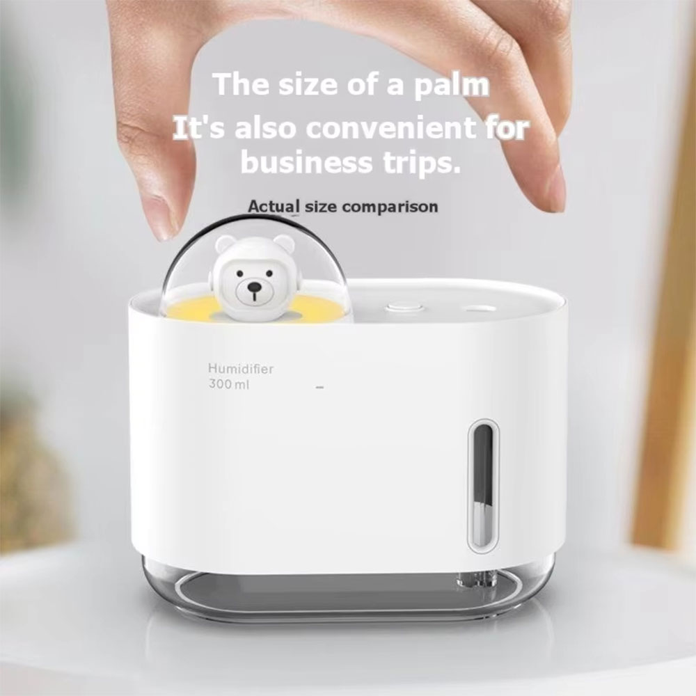 Fabo Air Humidifier Mini Ultrasonic Diffuser LED 7 Color 300ml - ABBP-M318 Gambar produk Fabo Air Humidifier Mini Ultrasonic Diffuser LED 7 Color 300ml - ABBP-M318 - 1