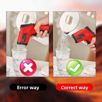 Gambar produk Anseny Termometer Industrial Digital Thermogun Infrared Dual Color LCD - CX6022 - 4