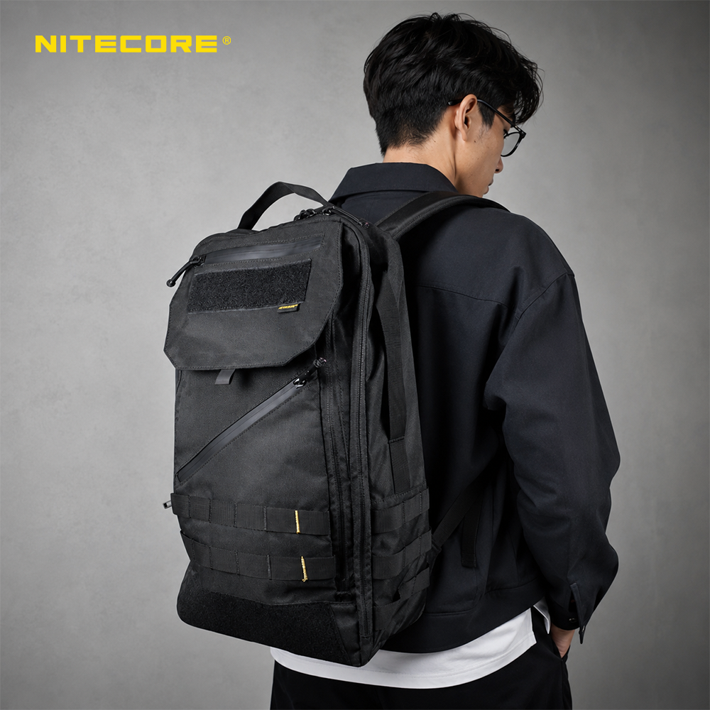 NITECORE Tas Ransel Laptop 15.6 Inch 600D Polyester MOLLE Sistem 23L - BP23 Gambar produk NITECORE Tas Ransel Laptop 15.6 Inch 600D Polyester MOLLE Sistem 23L - BP23 - 7