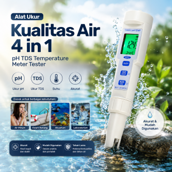 YIERYI Alat Ukur Kualitas Air 4 in 1 pH TDS Temperature Meter Tester - KT-686