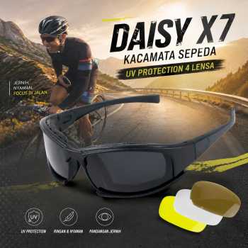 Gambar produk Daisy Kacamata Sepeda UV Protection Outdoor Cycling Sunglasses - X7