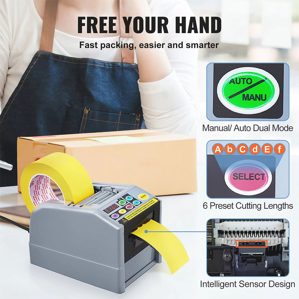 Mezurun Tape Cutter Automatic Dispenser Mesin Pemotong Lakban 25 W - ZCUT-9 Gambar produk Mezurun Tape Cutter Automatic Dispenser Mesin Pemotong Lakban 25 W - ZCUT-9 - 2