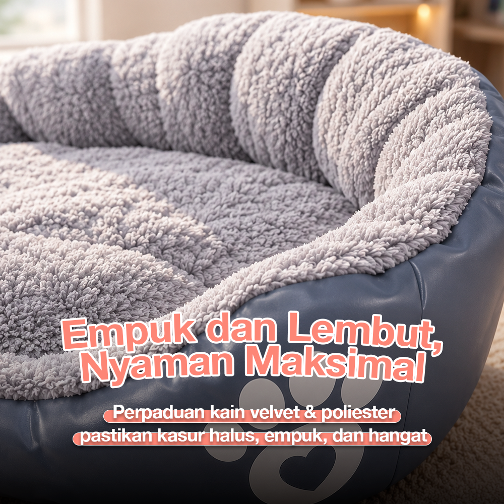 Gambar produk Kasur Tempat Tidur Anjing Kucing Soft Warm Dog Cat Bed Size S - 1