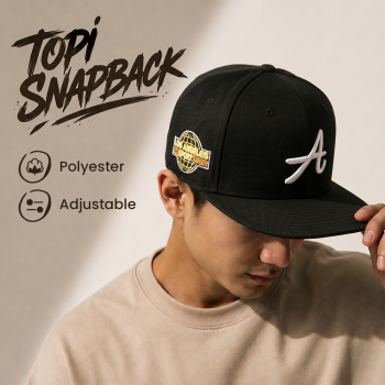 MUJE Topi Snapback Hat Hip-Hop Casual Bordir A - H200