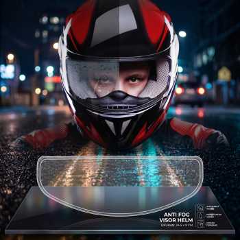 Gambar produk Careslong Pelindung Kaca Anti Embun Visor Helm Anti Fog 24.5x9cm - CA-25