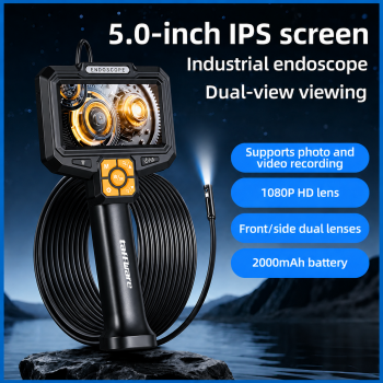 Taffware Kamera Endoskop Industrial Borescope 5 Inch Dual Head 2000mAh - S11