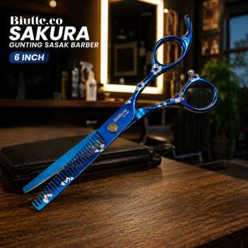 Gambar produk Biutte.co Sakura Gunting Sasak Barber Hairdressing Scissors 6 Inch - JFY-60