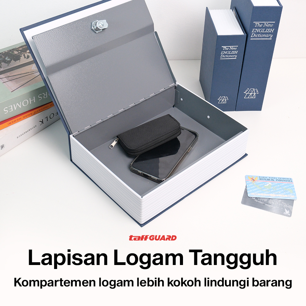 TaffGUARD Brankas Buku Kamus Kunci Manual Anti Maling Hidden Safe Box Besar - KB-10L Gambar produk TaffGUARD Brankas Buku Kamus Kunci Manual Anti Maling Hidden Safe Box Besar - KB-10L - 2