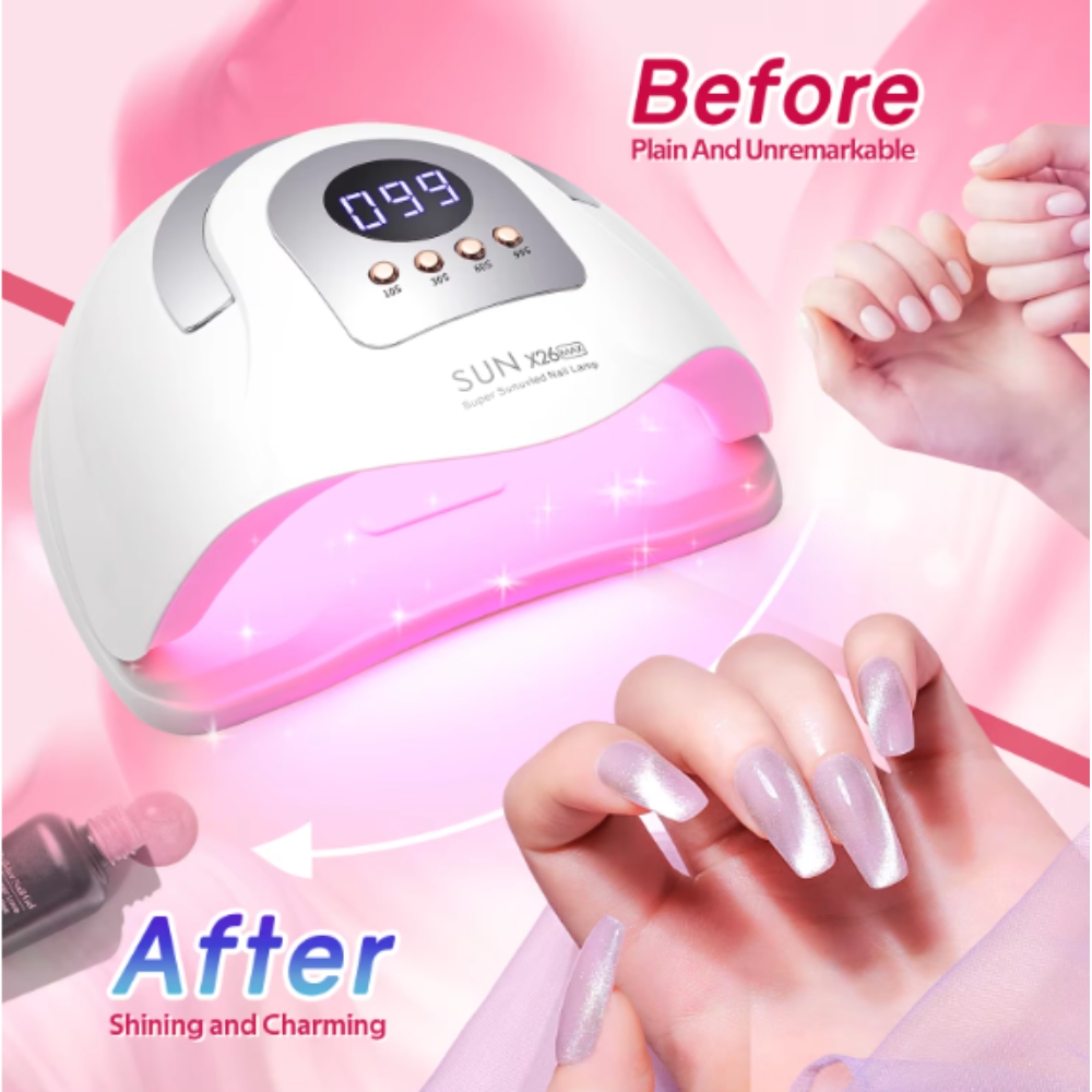 SUN Pengering Kutek UV Lamp Nail Dryer Sensor LCD Display 81 LED 380W - 26 MAX Gambar produk SUN Pengering Kutek UV Lamp Nail Dryer Sensor LCD Display 81 LED 380W - 26 MAX - 5