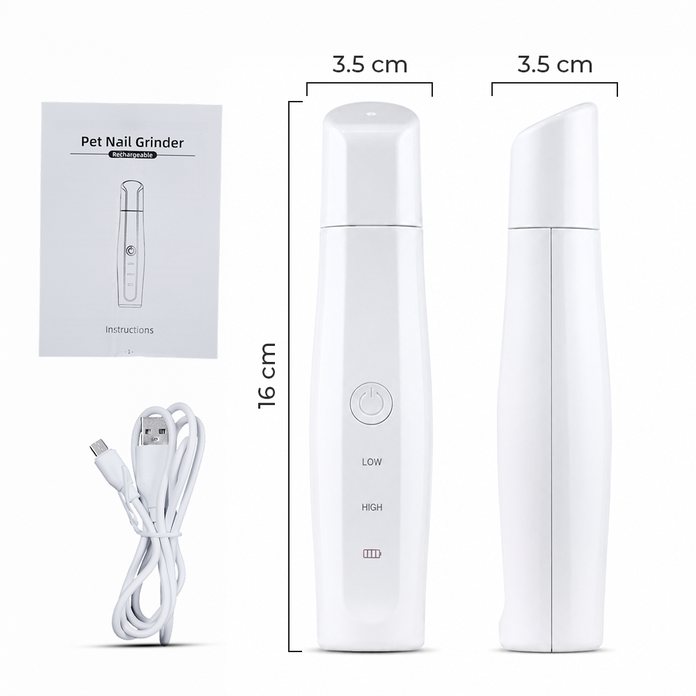 Ldoge Gunting Kuku Kikir Anjing Kucing Elektrik Pet Nail Grinder - LX01 Gambar produk Ldoge Gunting Kuku Kikir Anjing Kucing Elektrik Pet Nail Grinder - LX01 - 8