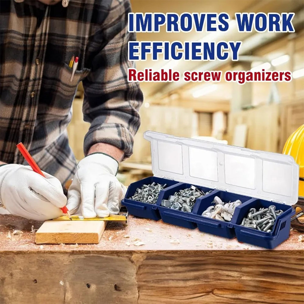 Taffware Kotak Penyimpanan Baut Organizer Box Sekrup Tool Box 4 Slot - INU115 Gambar produk Taffware Kotak Penyimpanan Baut Organizer Box Sekrup Tool Box 4 Slot - INU115 - 4