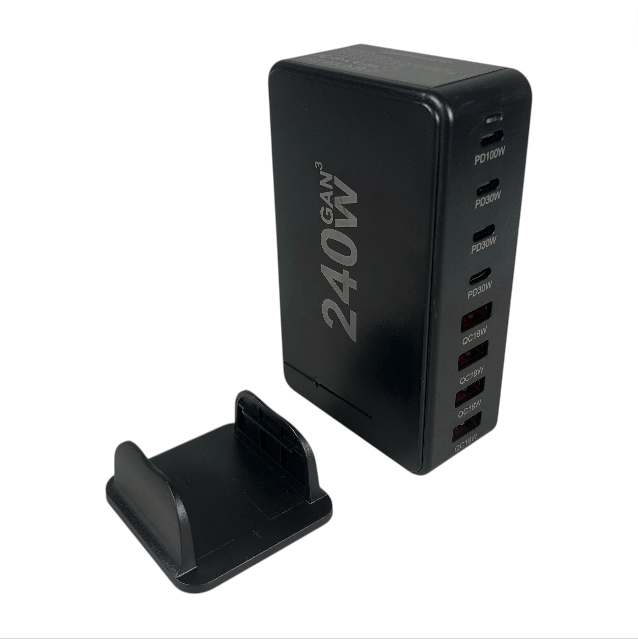 Taffware Desktop Charger USB Type C Charging Dock GaN 240W - YMS-858 Gambar produk Taffware Desktop Charger USB Type C Charging Dock GaN 240W - YMS-858 - 1