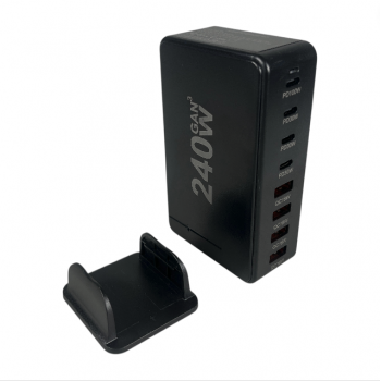 Gambar produk Taffware Desktop Charger USB Type C Charging Dock GaN 240W - YMS-858 - 1