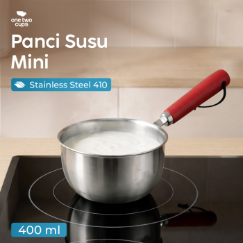 One Two Cups Panci Susu Saucepan Stainless Steel 410 Dual Drainage - HK1