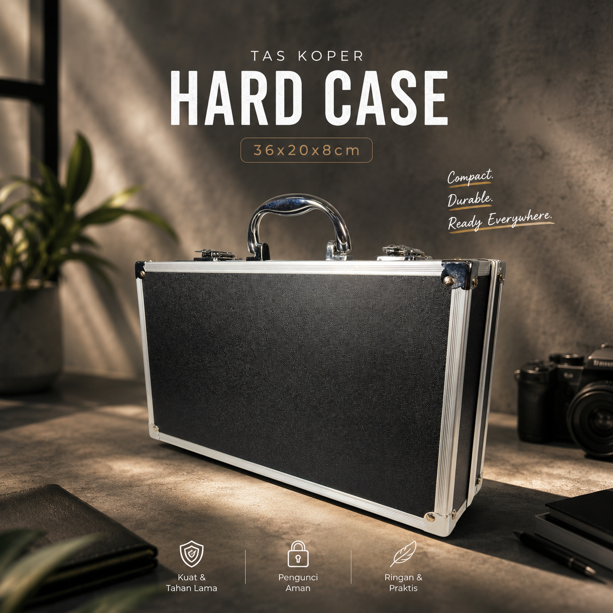 TaffGUARD Tas Koper Penyimpanan Barang Storage Toolbox Hard Case 36x20x8cm - LE10 Gambar produk TaffGUARD Tas Koper Penyimpanan Barang Storage Toolbox Hard Case 36x20x8cm - LE10 - Utama