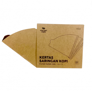 Gambar produk One Two Cups Kertas Saringan Kopi Filter Paper V60 2-4Cups 100 PCS - V02 - 8