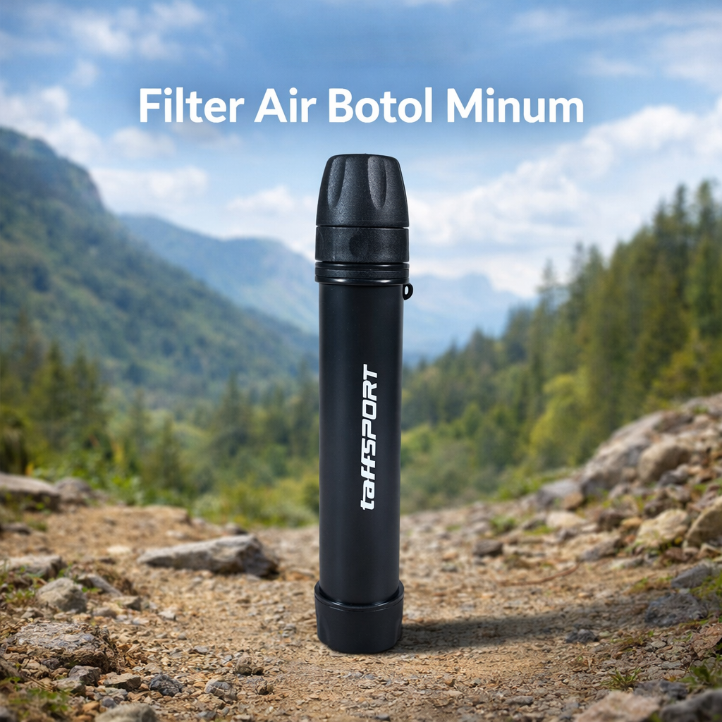 TaffSPORT Filter Air Botol Minum Bottle Water Purifier Food Grade - SP20 Gambar produk TaffSPORT Filter Air Botol Minum Bottle Water Purifier Food Grade - SP20 - 4