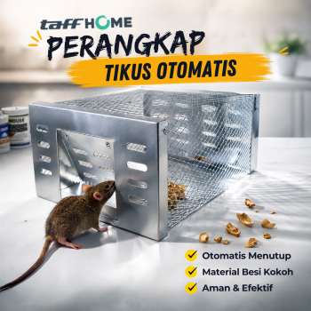 TaffHOME Jebakan Perangkap Tikus Besi Otomatis One Way Door Mousetrap - BG-22