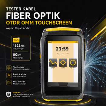 OFW Alat Tester Kabel Fiber Optik OTDR OMM Touchscreen 1625nm - FTM-3000D