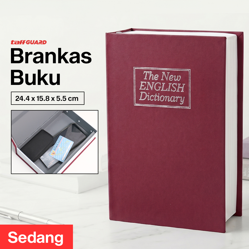 TaffGUARD Brankas Buku Kamus Kunci Manual Anti Maling Hidden Safe Box Sedang - KB-10L Gambar produk TaffGUARD Brankas Buku Kamus Kunci Manual Anti Maling Hidden Safe Box Sedang - KB-10L - Utama
