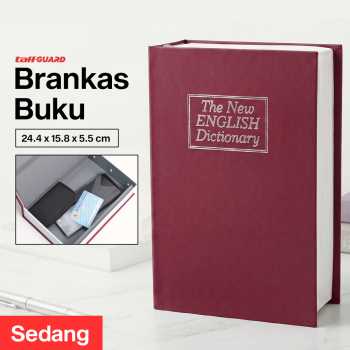 TaffGUARD Brankas Buku Kamus Hidden Safe Box Kunci Manual Anti Maling - KB-10L
