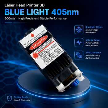 Gambar produk GABRIE Laser Head Printer 3D Ukir Engraving Blue Light 405nm 500mW - GB45