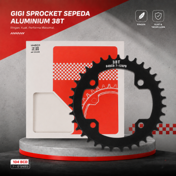 MOTSUV Gigi Sprocket Sepeda Chainring Aluminium Round - 104BCD