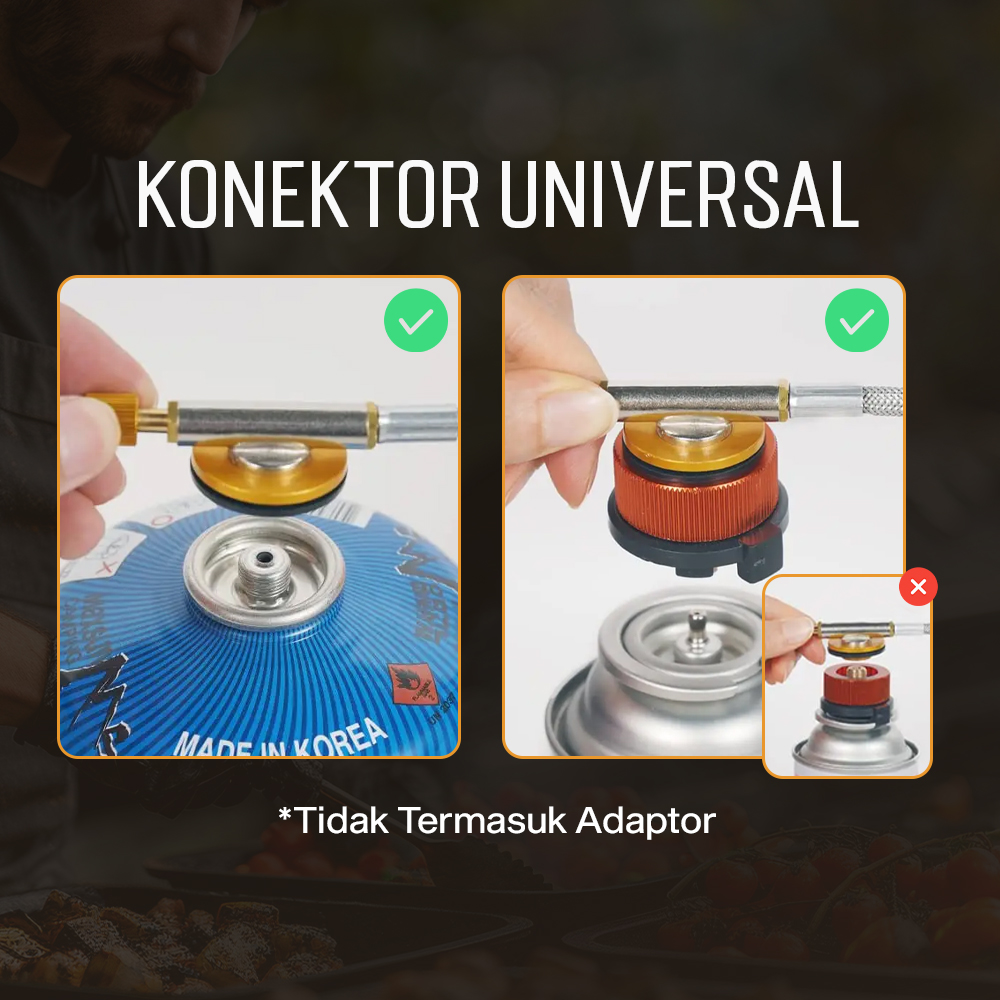 KOVAB Kompor Gas Portable Lipat Outdoor Ultralight Camping Stove - K-202 Gambar produk KOVAB Kompor Gas Portable Lipat Outdoor Ultralight Camping Stove - K-202 - 6