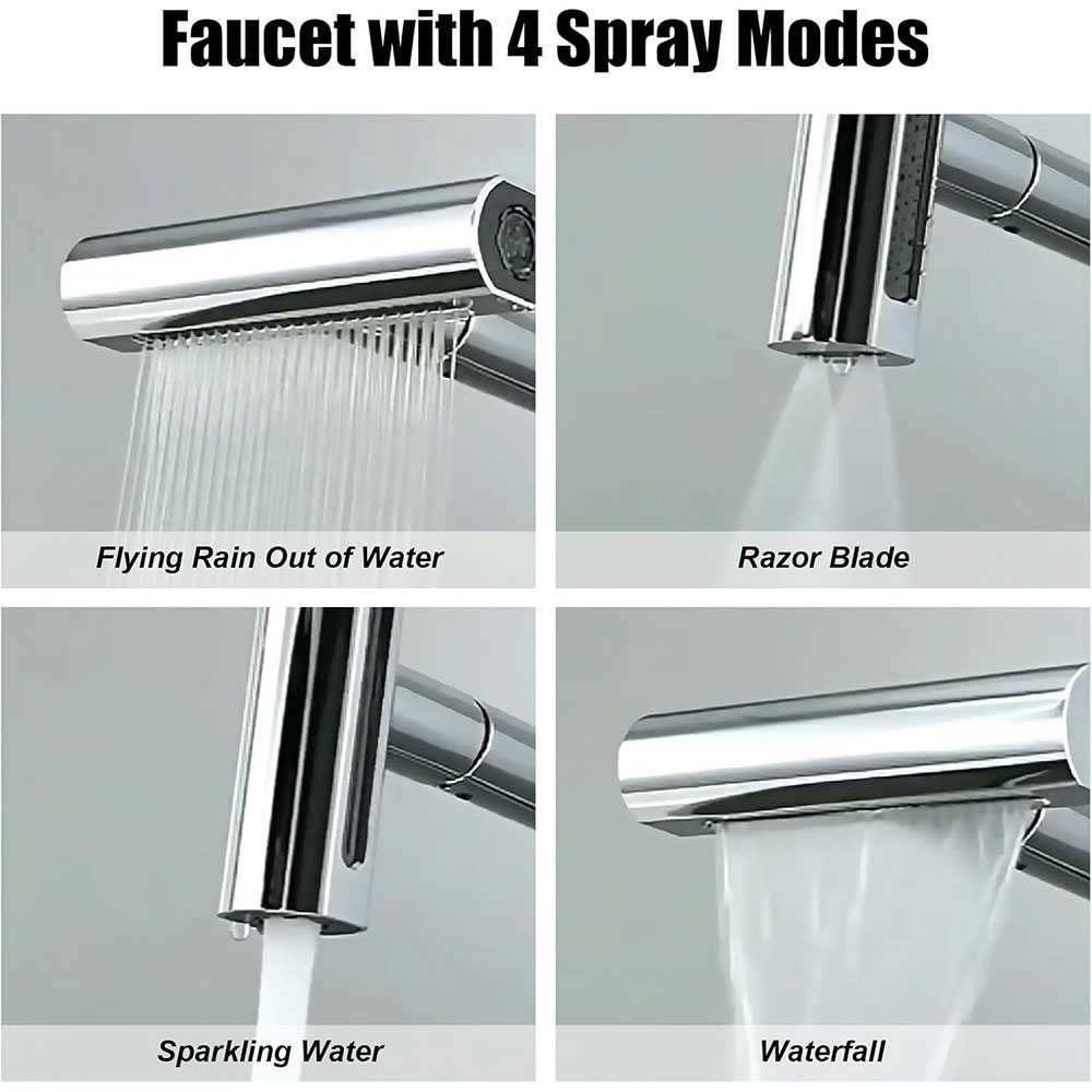 BATHE PROJECT Keran Air Cuci Piring 4 Mode 360 Digree Mix Panas Dingin - O5 Gambar produk BATHE PROJECT Keran Air Cuci Piring 4 Mode 360 Digree Mix Panas Dingin - O5 - 3