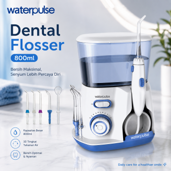 Gambar produk Waterpulse Dental Flosser Alat Semprot Pembersih Gigi 800ml - V300