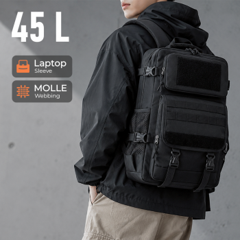 MOJOYCE Tas Ransel Kanvas Traveling Hiking Backpack Oxford Waterproof - MJ700