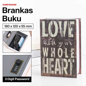 TaffGUARD Kotak Buku Novel Hidden Security Box Password Lock Size S - KB-20P