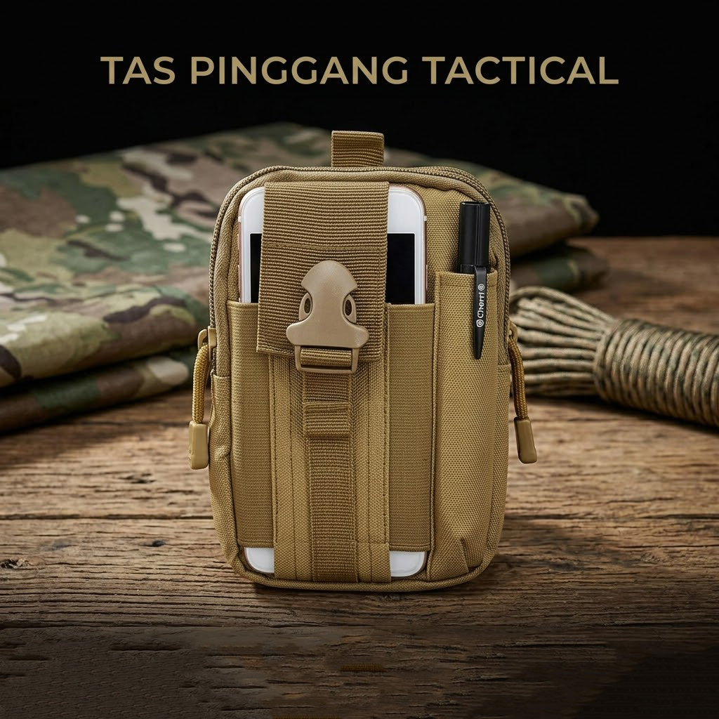 Gambar produk Airsson Tas Pinggang Mini Tactical Waistbag Army Look - JSH1525 - Kemasan