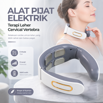 Lemecima Alat Pijat Leher Elektrik Terapi Bahu TENS Neck Massager - JT-808