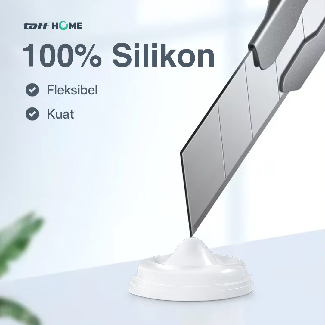 TaffHOME Sticker Silikon Bumper Benturan Pintu Door Stopper 50 PCS Tapercial - FZL11 Gambar produk TaffHOME Sticker Silikon Bumper Benturan Pintu Door Stopper 50 PCS Tapercial - FZL11 - 5