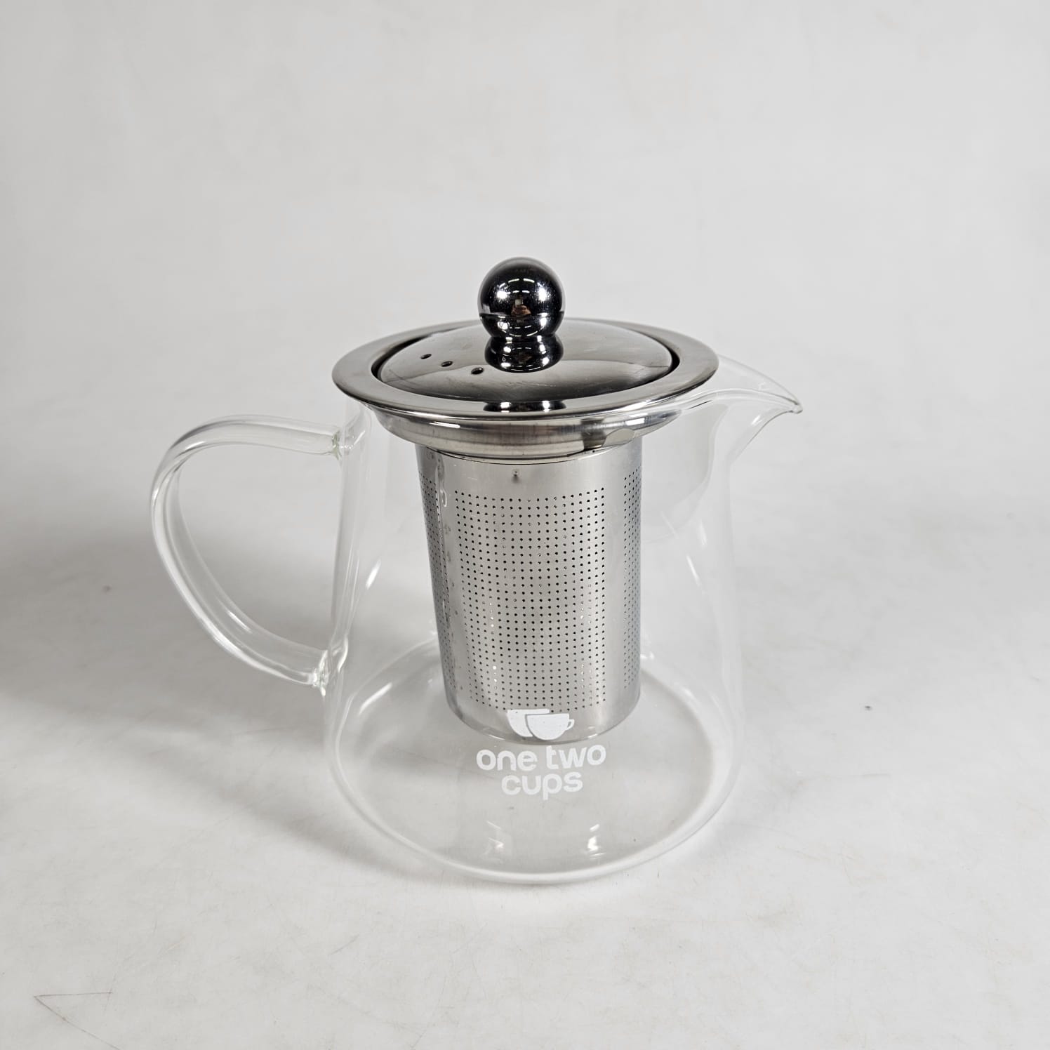One Two Cups Teko Teh Kaca Borosilikat Saringan Tahan Panas Teapot 450ml - TP-760 Gambar produk One Two Cups Teko Teh Kaca Borosilikat Saringan Tahan Panas Teapot 450ml - TP-760 - 1