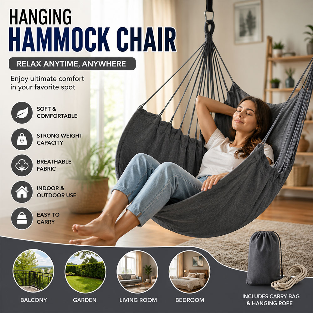 MIZTL Kursi Ayunan Gantung Hammock Chair Hanging Outdoor - JS450 Gambar produk MIZTL Kursi Ayunan Gantung Hammock Chair Hanging Outdoor - JS450 - Utama