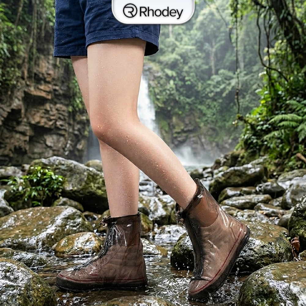 Rhodey Cover Pelindung Sepatu Anti Air Shoes Cover PVC with Zipper XL - F-203 Gambar produk Rhodey Cover Pelindung Sepatu Anti Air Shoes Cover PVC with Zipper XL - F-203 - 4