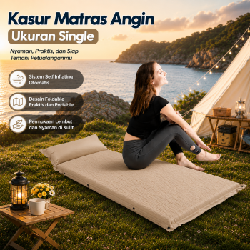 TaffSPORT Kasur Matras Angin Self Inflating Sleeping Pad Single - SB-12