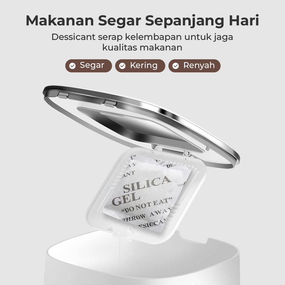 iPetmon Tuya Smart Tempat Makan Hewan Otomatis WIFI Food Dispenser 4L - PTM-101 Gambar produk iPetmon Tuya Smart Tempat Makan Hewan Otomatis WIFI Food Dispenser 4L - PTM-101 - 3